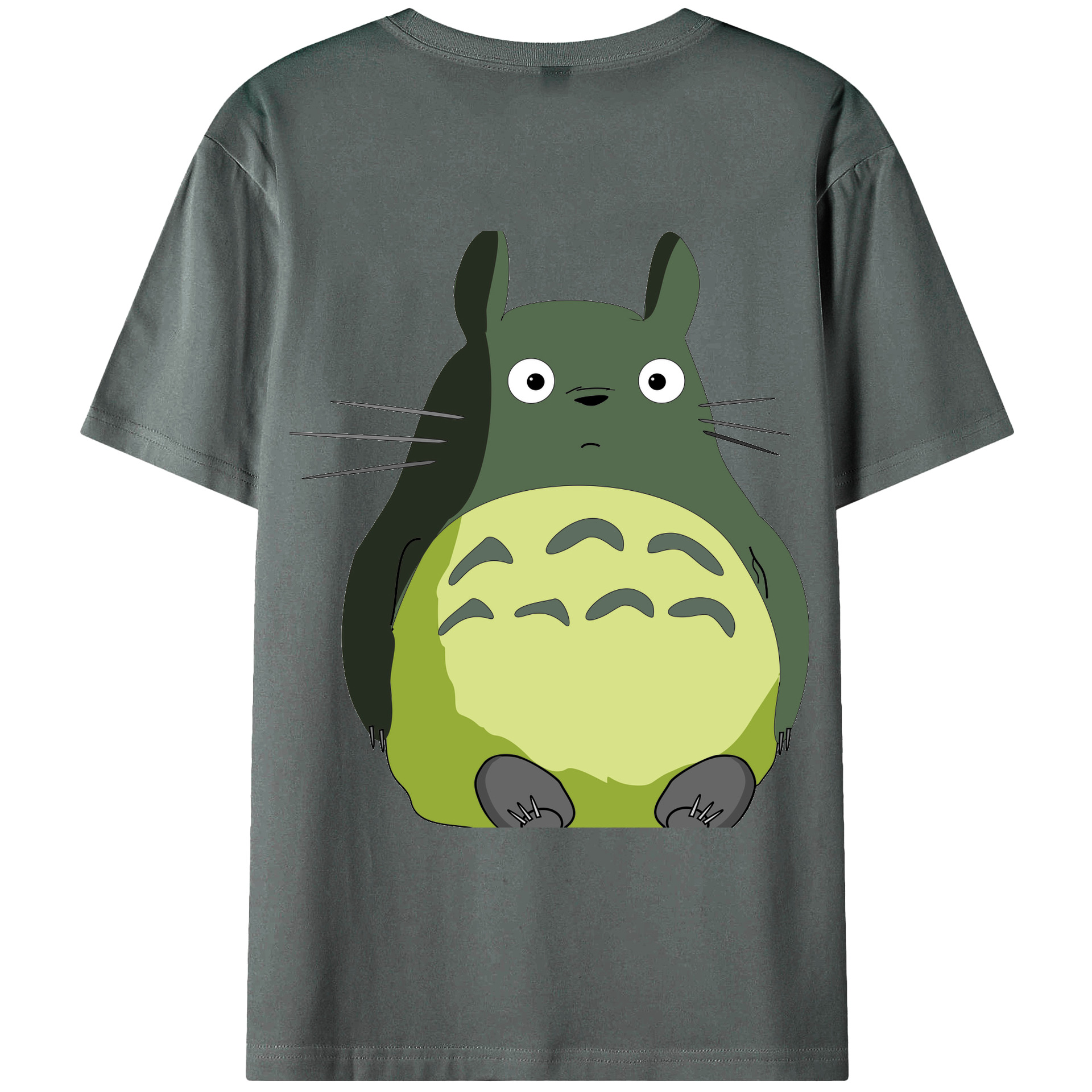 （画像用） となりのトトロ 草壁メイ 草壁サツキ My Neighbor Totoro Satsuki Kusakabe Mei Kusakabe 綿100％ メンズ半袖Tシャツ（バックプリント） 通気性